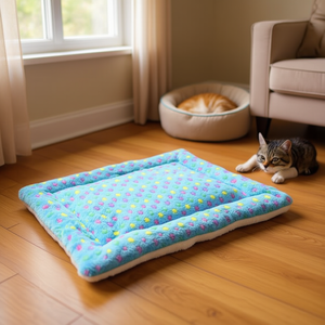 Tapis pour animaux Yommy 74x54cm en flanelle, lit doux pour chiens et chats - Product Image 3