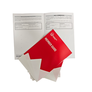 OEM nhà máy giá bán buôn cuốn sách hướng dẫn sử dụng Brochure notepad vải PP da PVC Loose-Leaf xoắn ốc ràng buộc may yên dán - Product Image 2