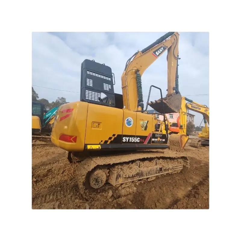 High performance Chinese brand Sany SY155C SY155 used excavator 15 tons second hand crawler excavator Sany 155 for hot sale
