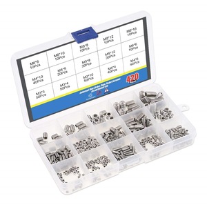 Internal Hex Drive Cup Point <b>Screws</b> Assortment Kit 420 Pieces M3 M4 <b>M5</b> M6 M8 Stainless Steel Metric Thread - Product Image 2