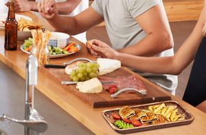 Wooden Serving Platters for Home Decor Acacia <strong>Wood</strong> Serving Trays - Product Image 5