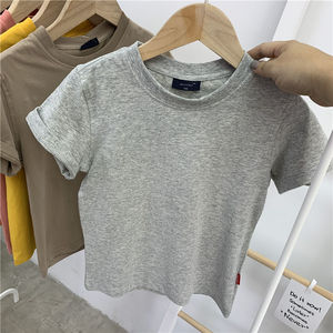 Vêtements pour garçons de 2 à 14 ans, été 2021, t-shirts décontractés à impression personnalisée, vente en gros - Product Image 5