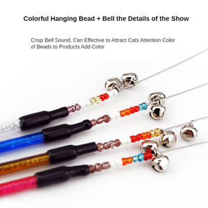 Blumen förmige Feder Lustige Katze Stick Truthahn Fluff Katzen spielzeug Katzen zubehör - Product Image 4