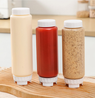 2025 plus récent fabricant fournitures Double tête presser Sauce bouteille tomate salade vinaigrette étanche assaisonnement pour la cuisine