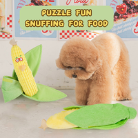 Jouets interactifs de puzzle olfactif pour chiens, type Corn Dog, avec bruits couinants et papier froissé