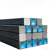 Barre carrée vierge en acier Damas 120x120 pour forgeage et construction, laminée à chaud, faible teneur en carbone