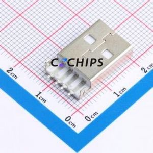 AM180-01-T1-W USB Connector SMD Connector ( Connector Type: Type-A )( Gender: Male )( Mounting Type: Sink Board ) - Product Image 2