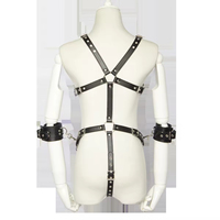 SFY1409 Harnais de corps complet sexy en cuir, lingerie féminine transparente, vêtements érotiques, harnais de taille, porte-jarretelles, sous-vêtements