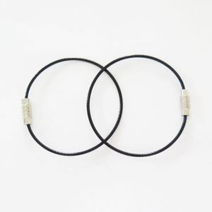Anneaux suspendus pour étiquettes de bagages et d'identification en acier inoxydable avec boucles de câble - Product Image 2