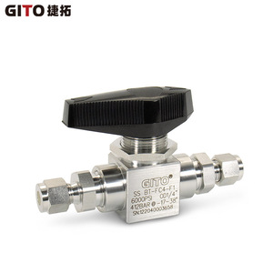 Válvula de Bola de Alta Presión 6000PSI con Trunnion, Accionamiento Manual, Doble Férula, Diseño de Paso Recto para Agua y Medios en Gasolineras - Product Image 3