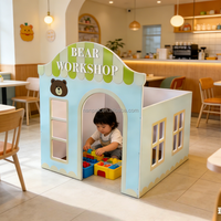 Équipement de jeu en bois facile à monter pour intérieur/extérieur, idéal pour les enfants, les écoles, les cliniques, les maisons de poupées, les jeux de rôle, les locations pour fêtes et les cafés ludiques