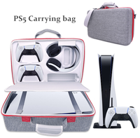Sac de rangement à bandoulière, étui de transport rigide en EVA pour PS5, sacoche de voyage imperméable et antichoc