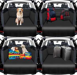 Housse de siège de <span class=keywords><strong>coffre</strong></span> de <span class=keywords><strong>voiture</strong></span> pour animaux de compagnie imperméable et résistante à la saleté, matériau Oxford épaissi, housse de siège arrière solide pour chats chiens, artefact de voyage - Product Image 3