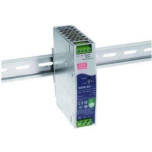 รางจ่ายไฟ10A 48V เอาต์พุตเดี่ยว WDR-60 200-480VAC อินพุตระบายความร้อนด้วยการพาความร้อนตามธรรมชาติ - Product Image 1