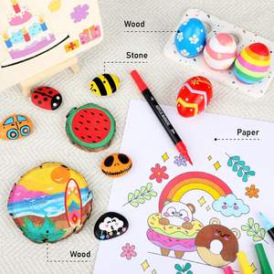 168 stylo à colorier Double tête <span class=keywords><strong>alcool</strong></span> marqueur stylo ensemble double pointe brosse stylo de couleur promotionnel <span class=keywords><strong>alcool</strong></span> marqueurs croquis marqueur ensemble - Product Image 6