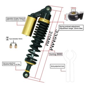<span class=keywords><strong>Amortisseur</strong></span> arrière 280-330 mm avec ressort épais, amortissement inversé réglable, ajustement universel pour <span class=keywords><strong>moto</strong></span> CM300 modifiée - Product Image 3