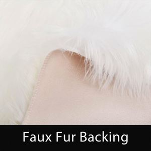 Custom <b>Round</b> Fluffy Faux Fur Rug Washable Shaggy Area Rugs Modern Design Super Shaggy Carpet <b>Mats</b> for Living Room - Product Image 4
