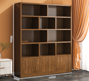 Librería en Oferta con Puertas, Estante de Almacenamiento de Gran Capacidad, Vitrina, Librería de Madera para el Hogar, Sala de Estar, <span class=keywords><strong>Biblioteca</strong></span>, Oficina - Product Image 2