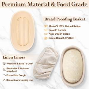 Panier de Fermentation en Rotin Écologique Naturel pour Boulangerie Professionnelle et Cuisine – Vente en Gros - Product Image 4