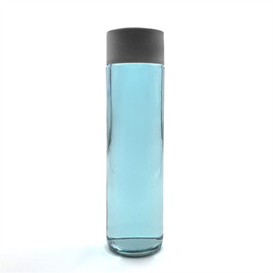 ขวดน้ำแก้ว <span class=keywords><strong>VOSS</strong></span> แบบใสขนาด250มล. 375มล. 500มล. 750มล. กำหนดเองพร้อมฝาพลาสติก - Product Image 3