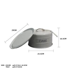 עוגה פח אחסון אוויר הדוק עוגה לכסות את עוגת קישוט כפרי קישוט עוגה דקורטיבית מעמד גבינה עוגת הגשה מחזיק צלחת תצוגה - Product Image 6