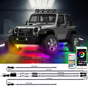 Bande Led de couleur de rêve <span class=keywords><strong>sous</strong></span> le châssis de la <span class=keywords><strong>voiture</strong></span>, flux de chasse, lampe néon <span class=keywords><strong>sous</strong></span> la télécommande, application de contrôle, Kit de lumières <span class=keywords><strong>sous</strong></span> la lueur pour <span class=keywords><strong>voiture</strong></span> - Product Image 3