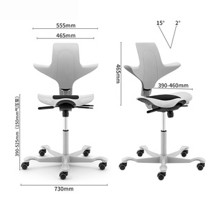 <span class=keywords><strong>Chaise</strong></span> <span class=keywords><strong>de</strong></span> <span class=keywords><strong>bureau</strong></span> moderne ergonomique avec cadre en acier inoxydable, pivotante, hauteur réglable, accoudoirs ajustables, pour salle à manger et salle <span class=keywords><strong>de</strong></span> sport - Product Image 5