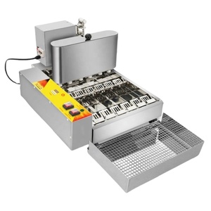 Commercial Stainless Steel Mini Donut Maker Fully Automatic 6 <b>Rows</b> Doughnut Frying <b>Machine</b> for Bakeries Flour Mills Used - Product Image 2