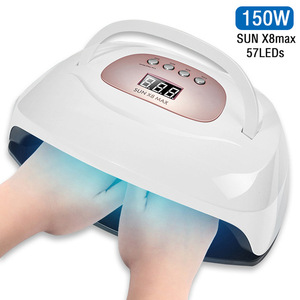 Lámpara UV Profesional para Uñas SUN X8MAX de 150W de Alta Potencia, 57 LED, Secado Rápido, Enchufe US/UK/EU/AU para Todo Tipo de Esmalte de Uñas en Gel, Arte de Uñas y Belleza - Product Image 2