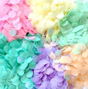 Nicro originale fabbrica 1KG colorato biodegradabile di carta di riso cerchio rettangolo fase decorazione concerto coriandoli solubilità in acqua - Product Image 1