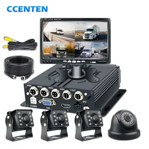 4CH Heavy Duty Truck Waterproof Camera Mobile Mdvr Monitor View Cctv Car 4g Bus Truck DVR Ai Camera Security System