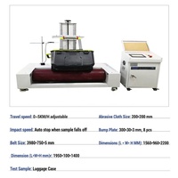 Testeur d'abrasion pour bagages, machine de simulation de conditions routières pour valises, équipement d'essai d'abrasion des roues de bagages