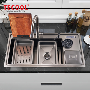Multifunction Customized Modern Design Sliding Bowl Cup Washer Bin SS304 Home Stainless Steel <strong>Kitchen</strong> <strong>Sink</strong> - Product Image 3