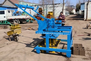 Trứng đẻ khối bê tông Máy làm QMD4-45 bê tông rỗng khối máy làm với động cơ diesel - Product Image 6