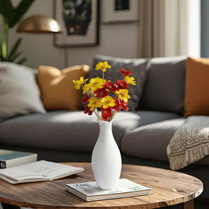 Activelove Arreglo de Campanillas Plateadas Hecho a Mano, Tallo de <span class=keywords><strong>Flores</strong></span> <span class=keywords><strong>Secas</strong></span> Pequeñas, Virutas de Madera Blanqueadas, para Graduación, Boda, Año Nuevo - Product Image 2