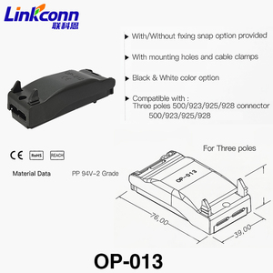 OP-013 vật liệu chống cháy Hộp nối nhựa hộp bao vây điện tử với cáp dây nối cho 3 cực thiết bị đầu cuối - Product Image 4