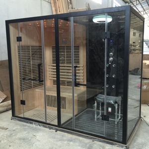 LUXURY Steam <strong>Sauna</strong> Shower Combination Room <strong>Infrared</strong> <strong>Sauna</strong> Room Factory Cheap Price - Product Image 3