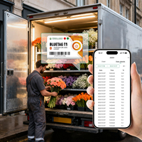 Registrador de Temperatura Inalámbrico Bluetooth Desechable, Registrador de Datos para Logística de Cadena de Frío, Envío de Productos Frescos