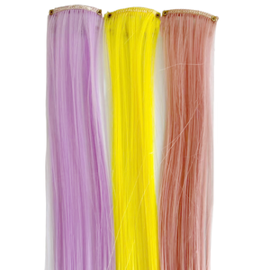 วิกผมสังเคราะห์40<span class=keywords><strong>สี</strong></span>สำหรับปาร์ตี้มีหลายสีเน้นยาว<span class=keywords><strong>สี</strong></span>รุ้งสำหรับต่อผมสำหรับสาวๆ - Product Image 4