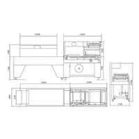 Máquina automática de embalaje termorretráctil Máquina de envoltura retráctil de batería