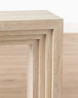 Console d'entrée en bois durable de style nordique, moderne et luxueuse, minimaliste, rectangulaire, pour chambre à coucher et salon