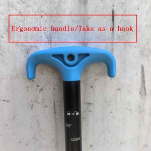 軽量アルミニウムシャフト安全ボートアクセサリー折りたたみ式カヤックオール伸縮式ユニバーサル緊急パドル、プラスチックブレード付き - Product Image 5