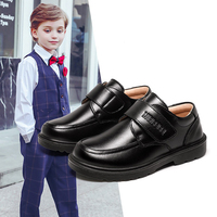 Vente chaude nouveaux garçons à la mode chaussures en microfibre petits garçons de haute qualité enfants étudiant noir école chaussures décontracté enfants