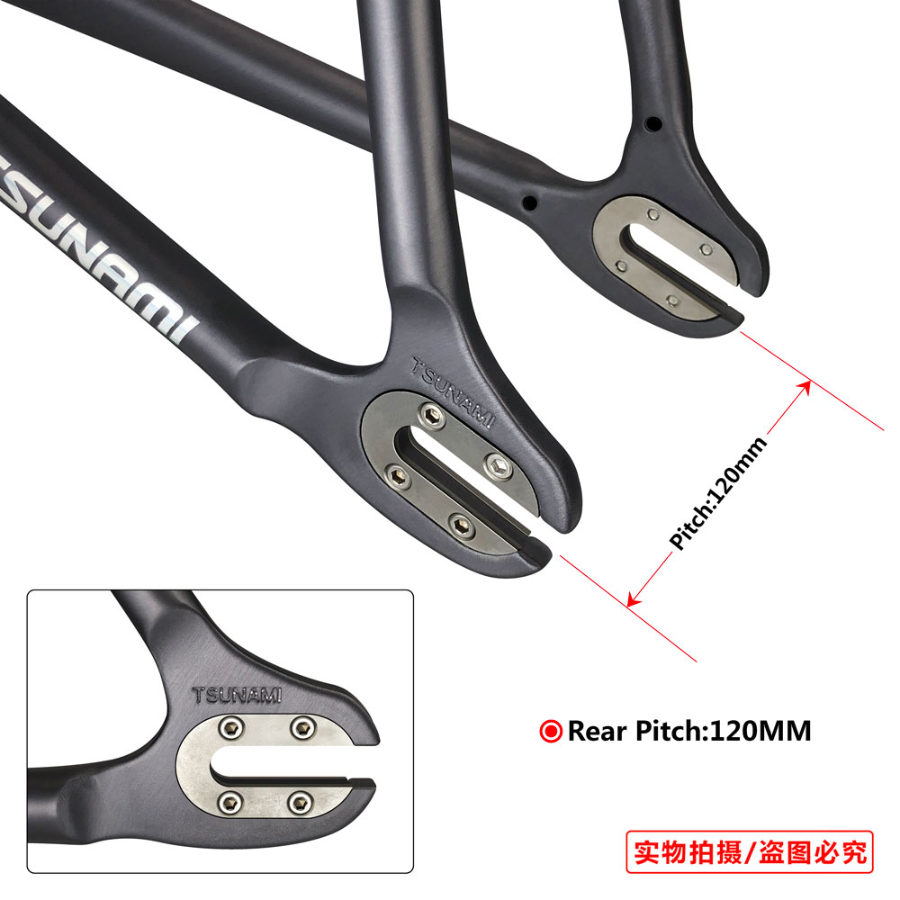 Tsunami 700C SNM 100 Aluminum Alloy Fixed Gear Bike Frame