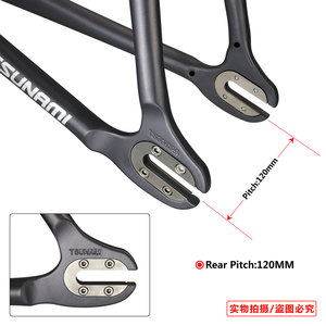 <span class=keywords><strong>Cadre</strong></span> de vélo à pignon fixe Tsunami SNM100 700C en alliage d'aluminium avec frein à disque et dérailleur avant à vitesse unique - Product Image 3