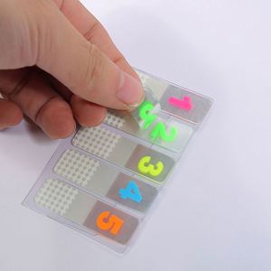 10 Color Number <b>Sticker</b> Letter Symbol Index <b>Sticker</b> Transparent Thin Sticky Note Fluorescent Reading Mark <b>Sticker</b> Now - Product Image 3