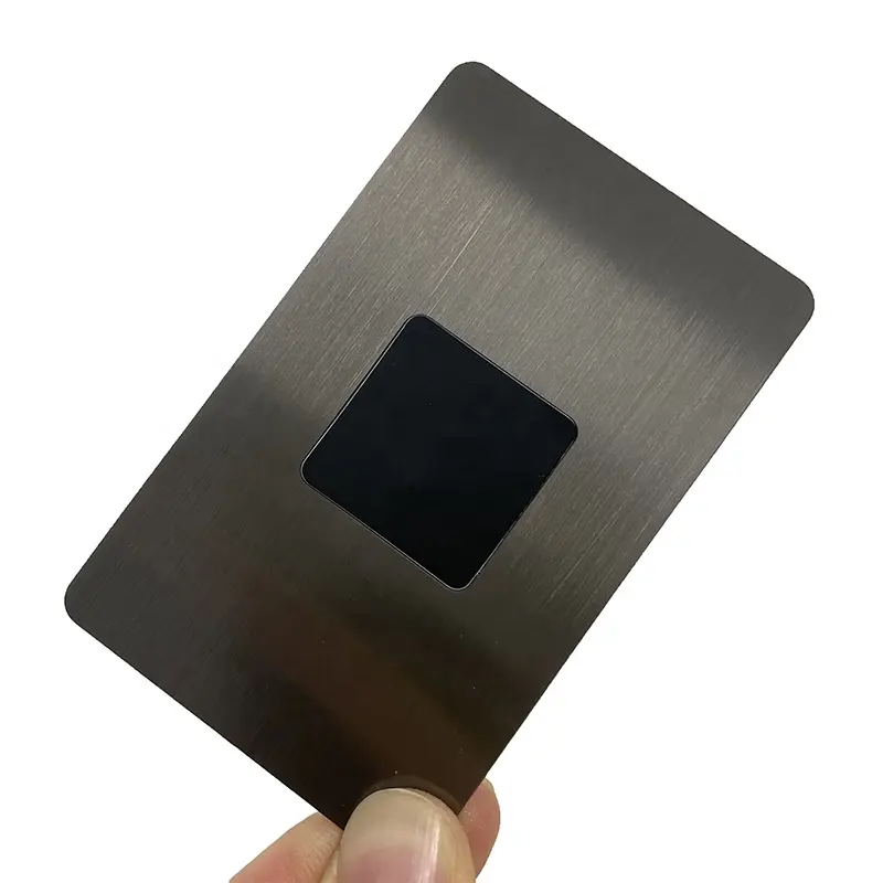Qr Code Brushed Steel Contactless Nfc Business Cards Smart Nfc Cards Metal