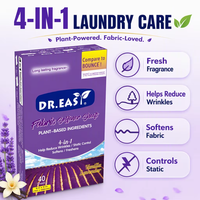 Nouvelle version 4-en-1 : Lingettes assouplissantes personnalisées pour sèche-linge, pour l'entretien du linge, avec échantillon gratuit et antistatiques