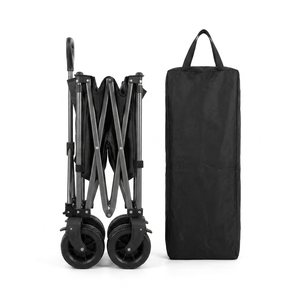 Carrito de Camping Todoterreno con Ruedas Anchas, Carrito Utilitario Plegable y Portátil para Jardín, Camping y Compras al Aire Libre - Product Image 6