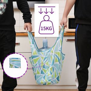 Durable Custom Eco <b>Recyclable</b> Nylon Waterproof Polyester Reusable Folding Shopping <b>Bag</b> Manufacturers - Product Image 6